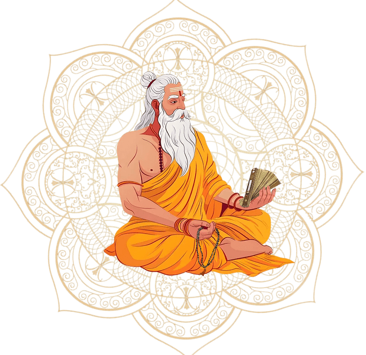 Pandit performing a sacred ceremony